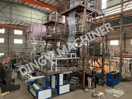 Automatic Three Layer Co-Extrusion Film Blowing Machine