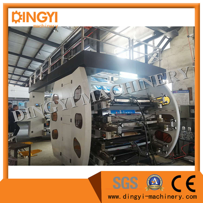 Machine flexographique de presse de ci de tambour central de couleurs du label six de PE de BOPP